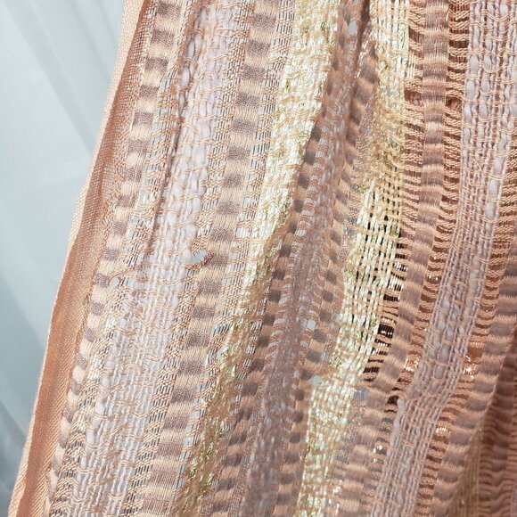 Apt 9 Peach Copper Shimmery Bohemian Infinity Scarf - Picture 5 of 8